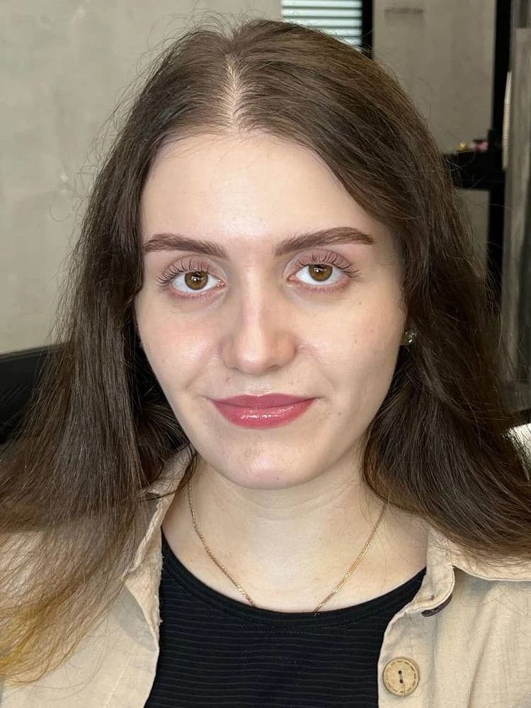 Результат ученика по бровям 15