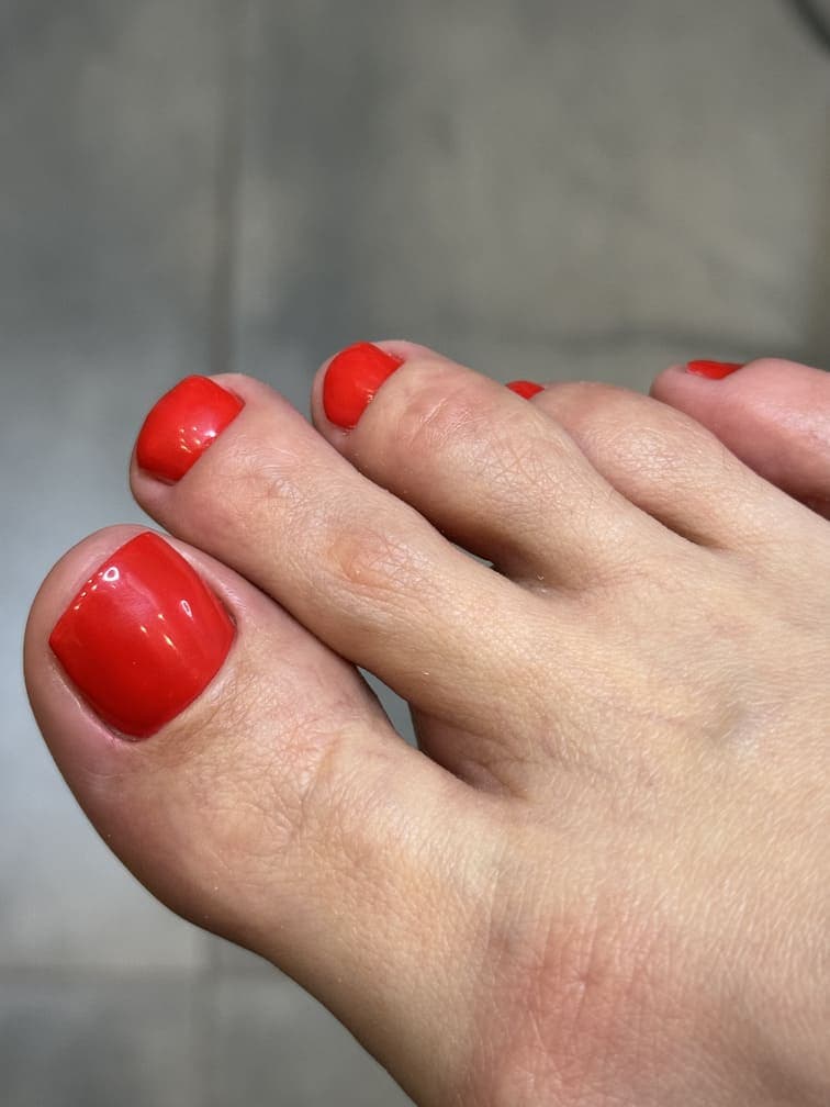 Результат ученика — педикюр 3